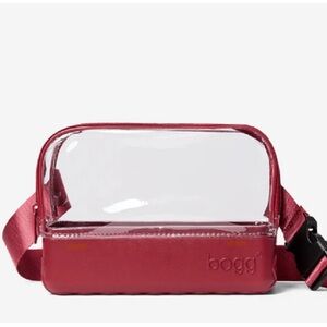BOGG Bag Stadium Belt Bag with Burgundy Accents